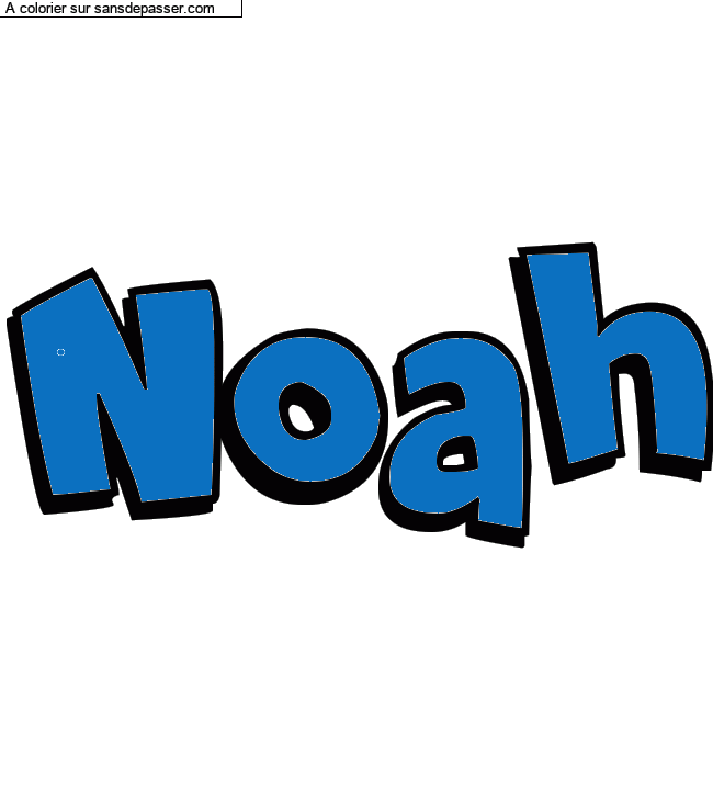 Coloriage pr&eacute;nom personnalis&eacute; "Noah" par un invit&eacute;