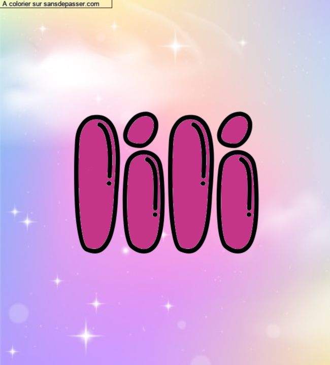 Coloriage pr&eacute;nom personnalis&eacute; "lili" par un invit&eacute;