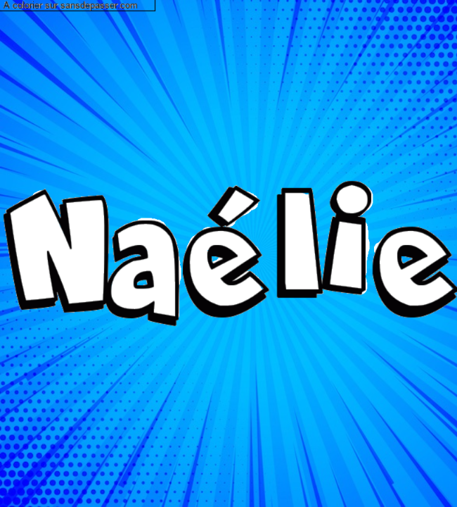 Coloriage pr&eacute;nom personnalis&eacute; "Na&eacute;lie" par un invit&eacute;