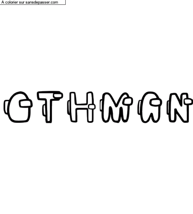Coloriage pr&eacute;nom personnalis&eacute; "OTHMAN" par un invit&eacute;