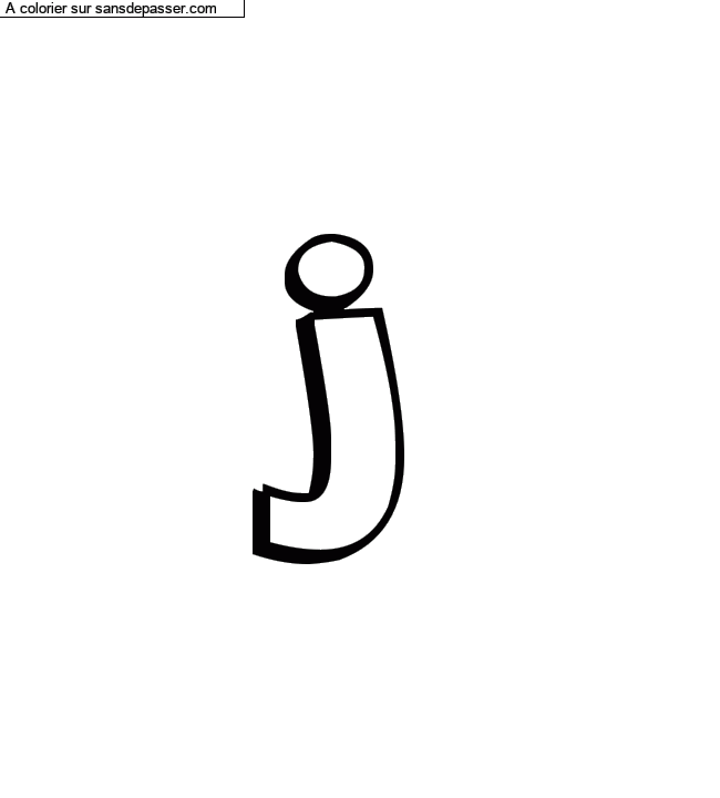 Coloriage pr&eacute;nom personnalis&eacute; "j" par Diana