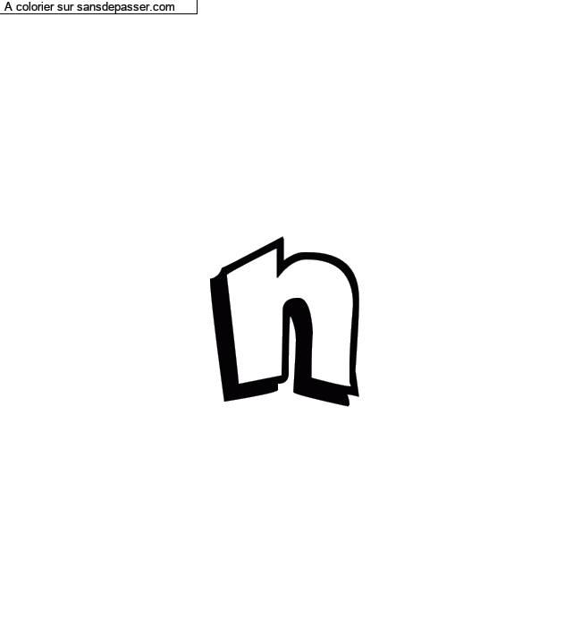 Coloriage pr&eacute;nom personnalis&eacute; "n" par Diana