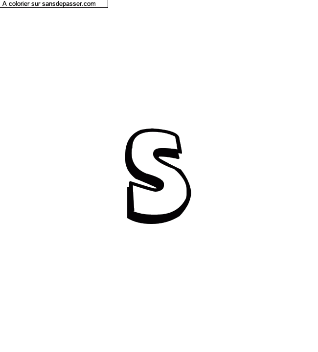 Coloriage pr&eacute;nom personnalis&eacute; "s" par Diana