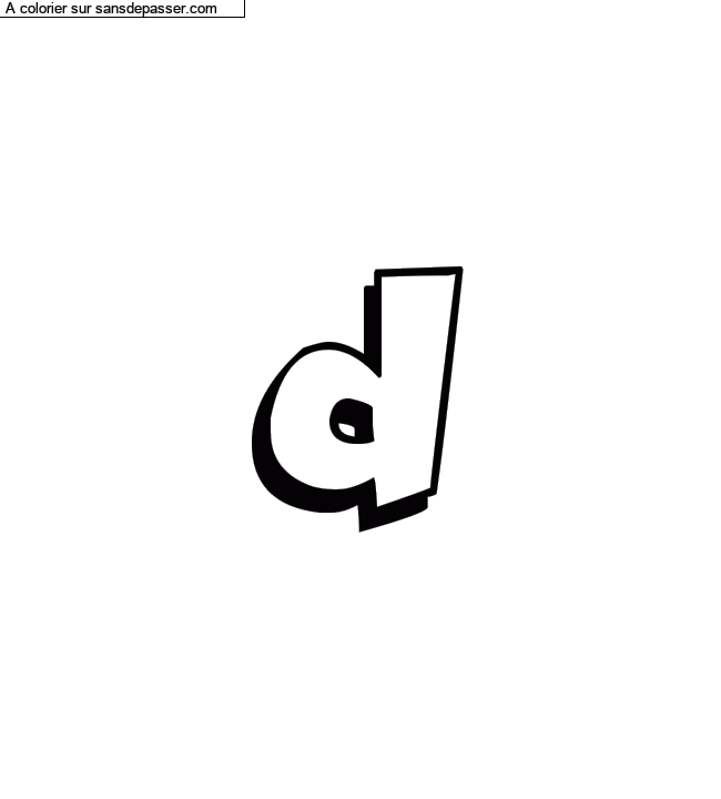 Coloriage pr&eacute;nom personnalis&eacute; "d" par Diana