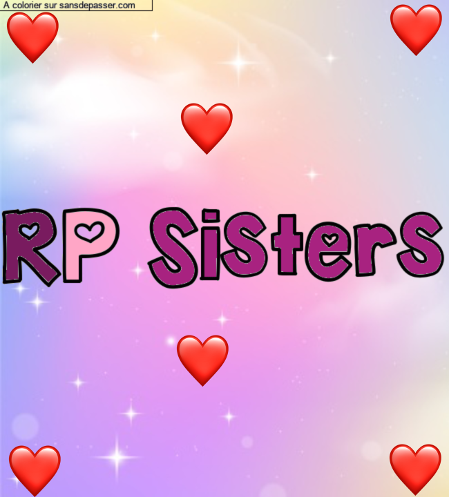 Coloriage pr&eacute;nom personnalis&eacute; "RP Sisters" par un invit&eacute;