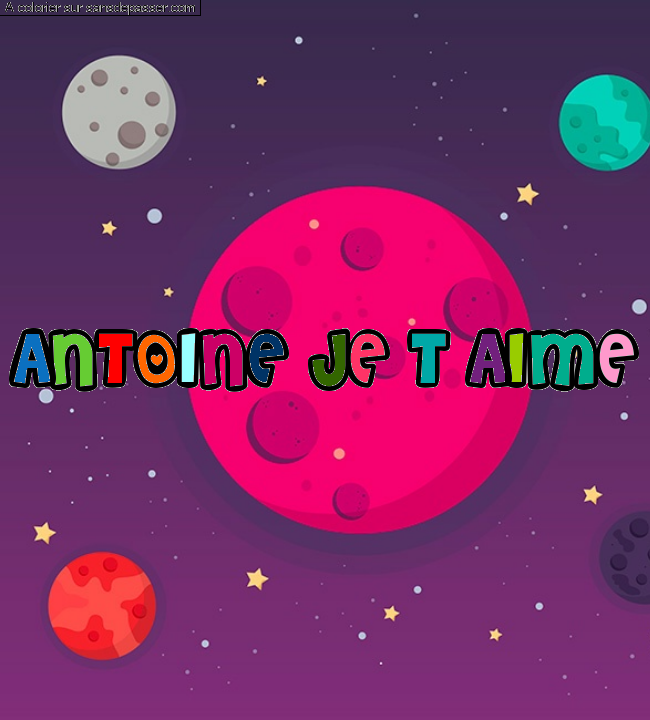 Coloriage pr&eacute;nom personnalis&eacute; par un invit&eacute;
