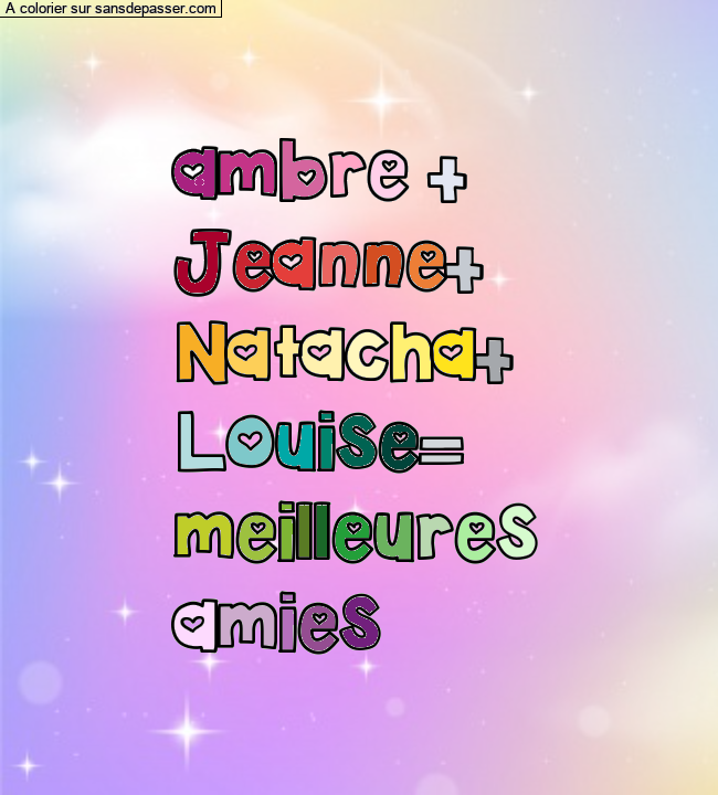 Coloriage pr&eacute;nom personnalis&eacute; par Laloute