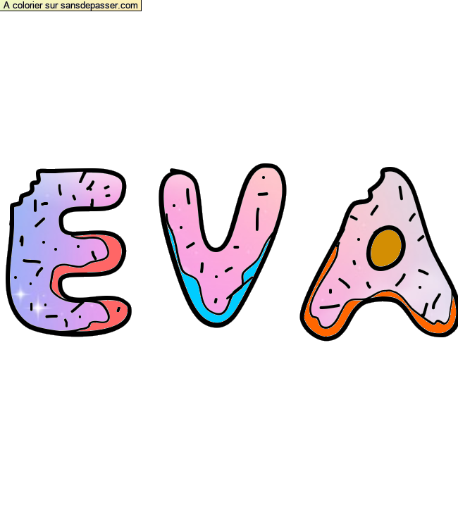 Coloriage pr&eacute;nom personnalis&eacute; par un invit&eacute;