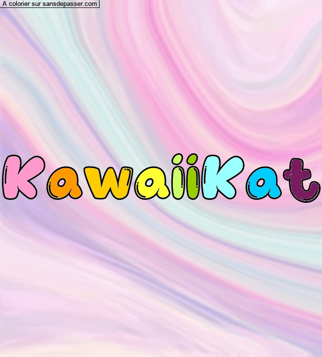 Coloriage personnalisé par KaWaiiKat