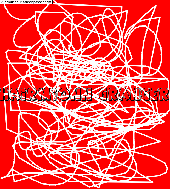 Coloriage pr&eacute;nom personnalis&eacute; par un invit&eacute;