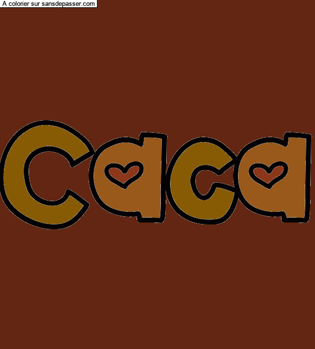 Coloriage pr&eacute;nom personnalis&eacute; par un invit&eacute;