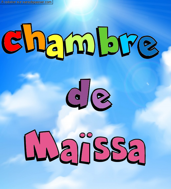 Coloriage pr&eacute;nom personnalis&eacute; par un invit&eacute;