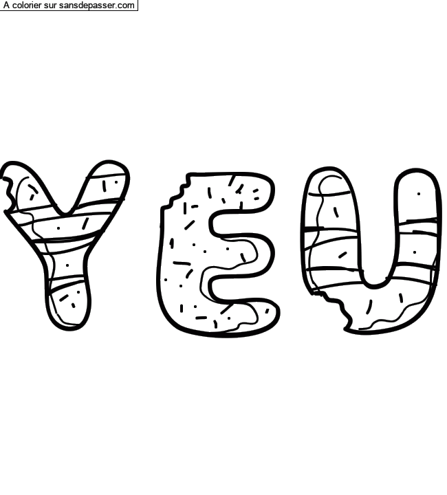 Coloriage pr&eacute;nom personnalis&eacute; par un invit&eacute;