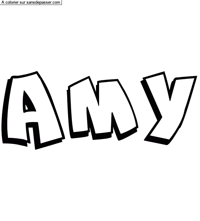 Coloriage prénom personnalisé par amy_788