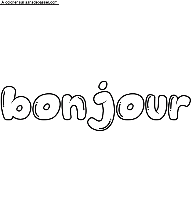 Coloriage pr&eacute;nom personnalis&eacute; par un invit&eacute;