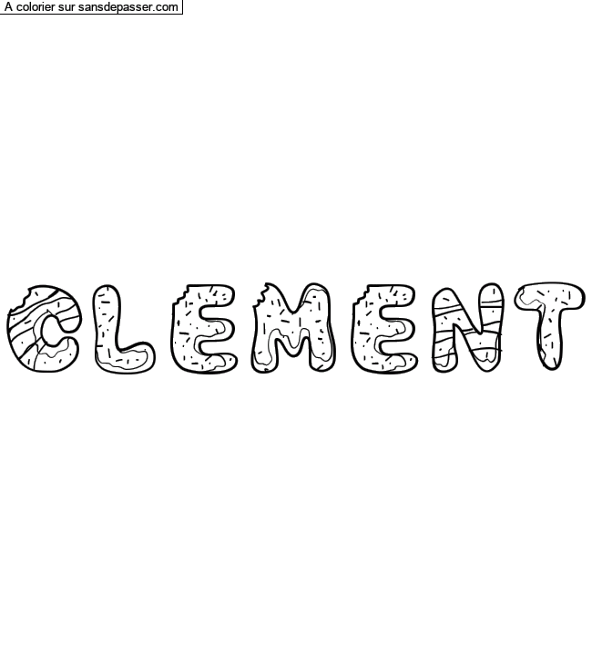 Coloriage personnalis&eacute; par amel