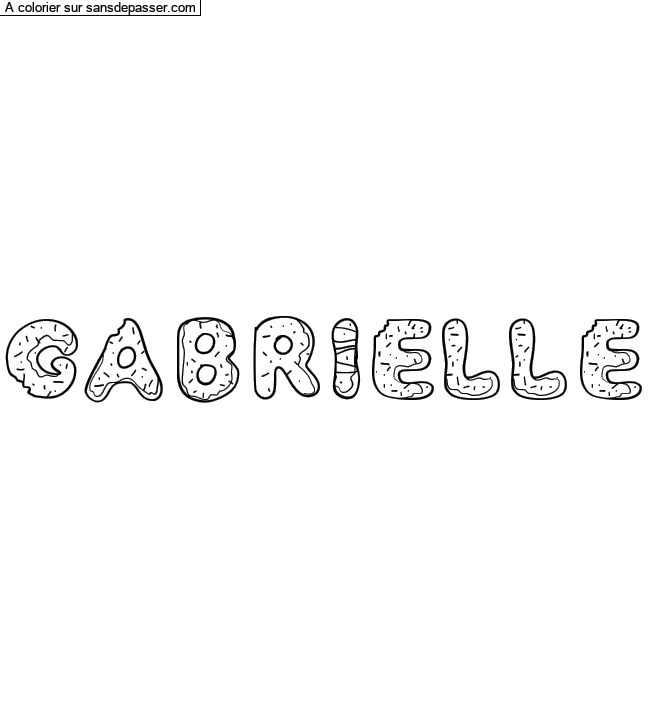 Coloriage personnalis&eacute; par amel