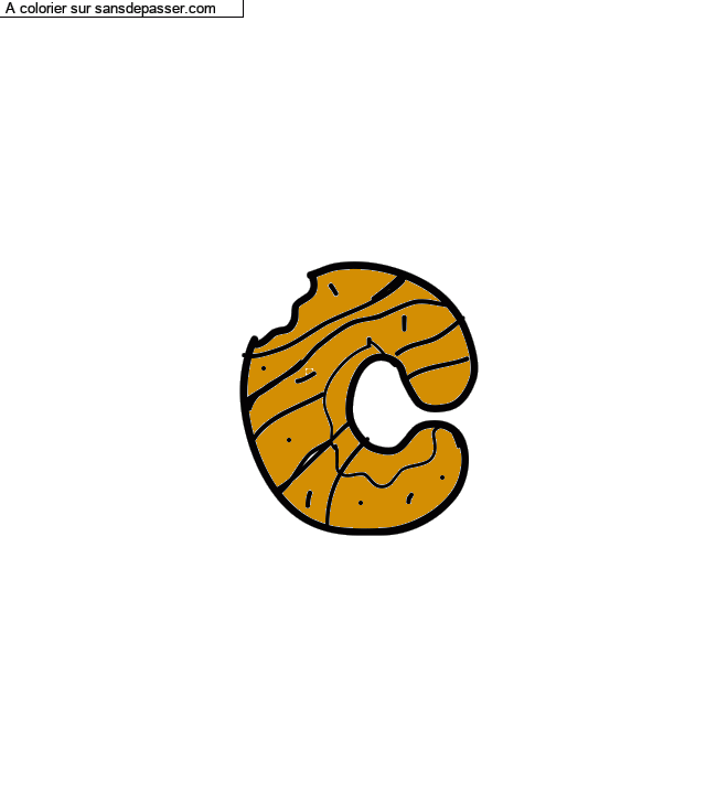Coloriage pr&eacute;nom personnalis&eacute; "c" par un invit&eacute;