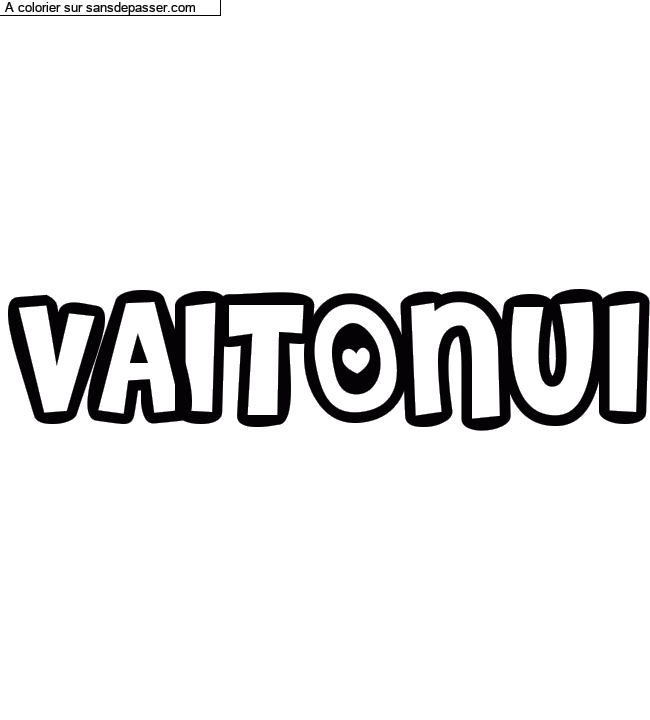 Coloriage pr&eacute;nom personnalis&eacute; "VAITONUI" par un invit&eacute;