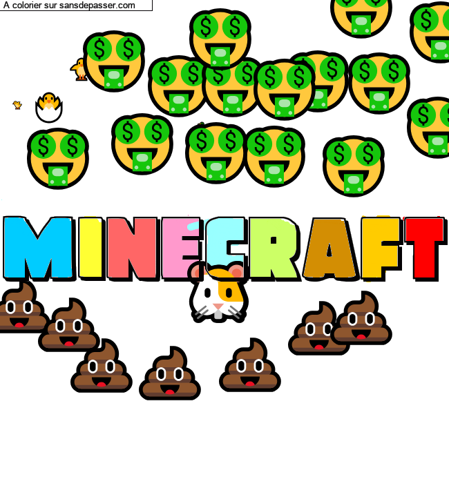 Coloriage pr&eacute;nom personnalis&eacute; "minecraft" par un invit&eacute;