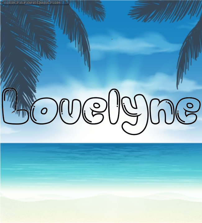 Coloriage pr&eacute;nom personnalis&eacute; "Louelyne" par bgf;jfj