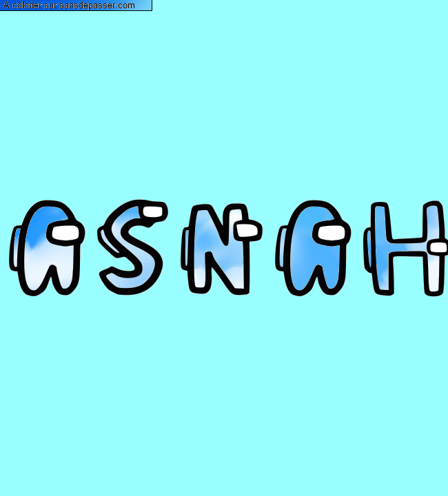 Coloriage pr&eacute;nom personnalis&eacute; "ASNAH" par un invit&eacute;