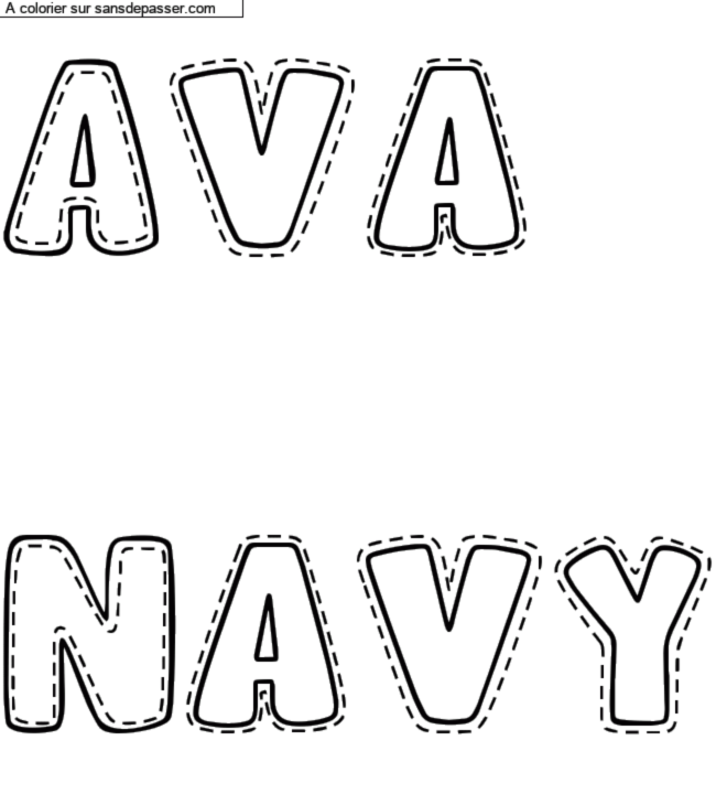 Coloriage pr&eacute;nom personnalis&eacute; "Ava

Navy" par diotmich
