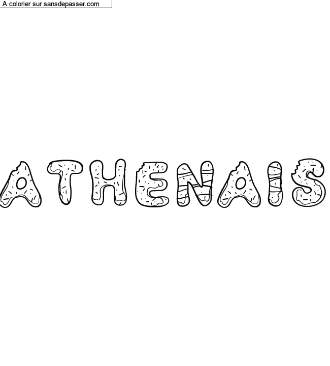 Coloriage pr&eacute;nom personnalis&eacute; "Athenais" par Philbzh