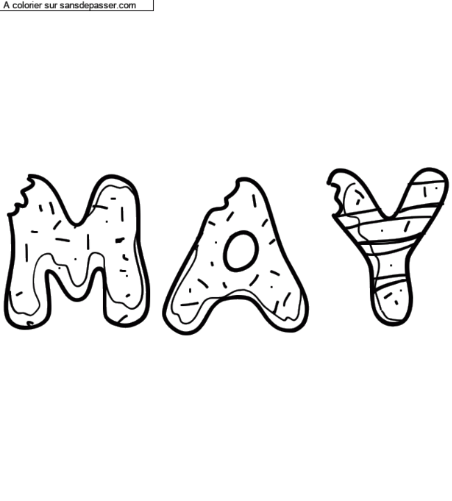 Coloriage pr&eacute;nom personnalis&eacute; "May" par un invit&eacute;