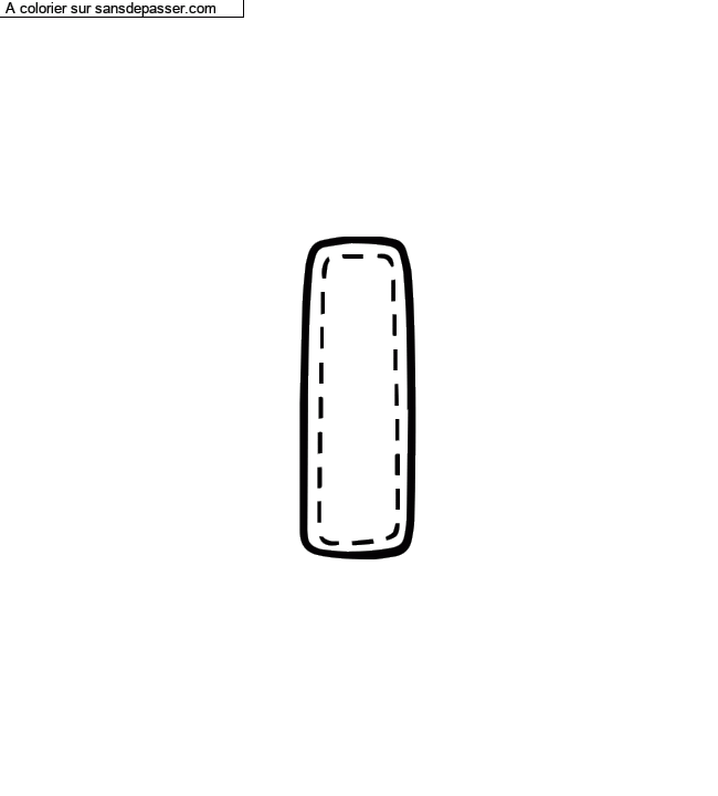 Coloriage pr&eacute;nom personnalis&eacute; "I" par un invit&eacute;