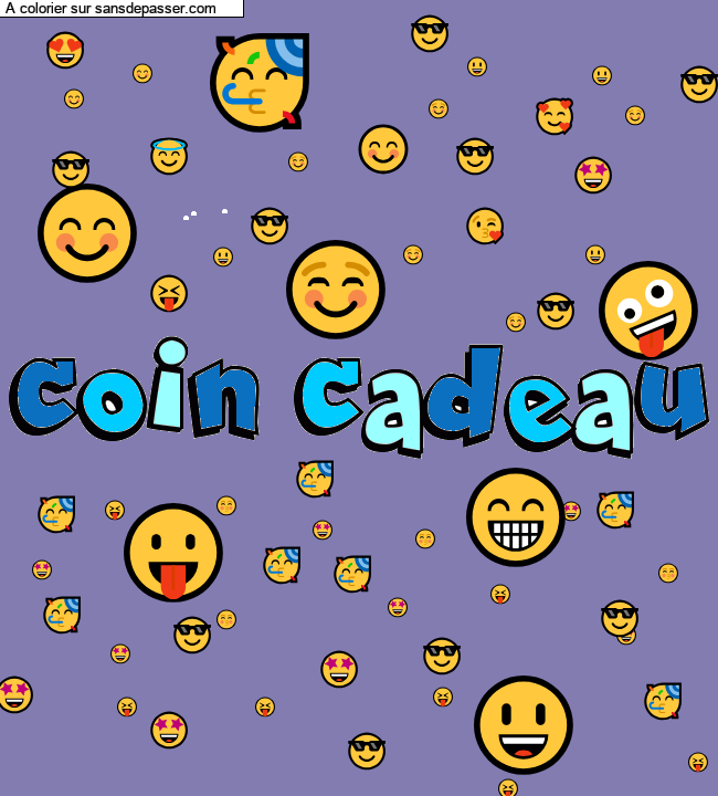 Coloriage pr&eacute;nom personnalis&eacute; "coin cadeau" par un invit&eacute;