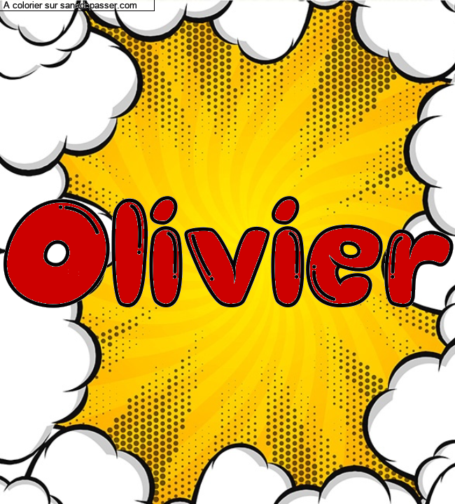 Coloriage pr&eacute;nom personnalis&eacute; "Olivier" par un invit&eacute;