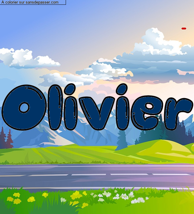 Coloriage pr&eacute;nom personnalis&eacute; "Olivier" par un invit&eacute;