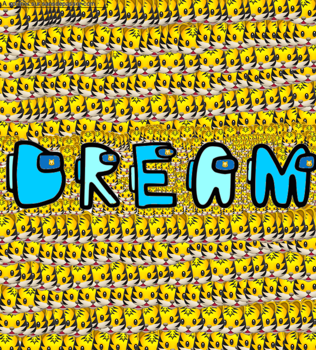 Coloriage pr&eacute;nom personnalis&eacute; "DREAM" par un invit&eacute;